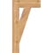 Ekena Millwork Traditional Block Smooth Bracket, Western Red Cedar, 3 1/2"W x 14"D x 26"H BKT04X14X26TRA05SWR - alternate 3